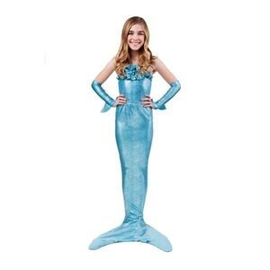 SHIMMERTAIL MERMAID SWIM TAIL, CALYPSO TURQUOISE, SIZE 11-12+ COSTUME
